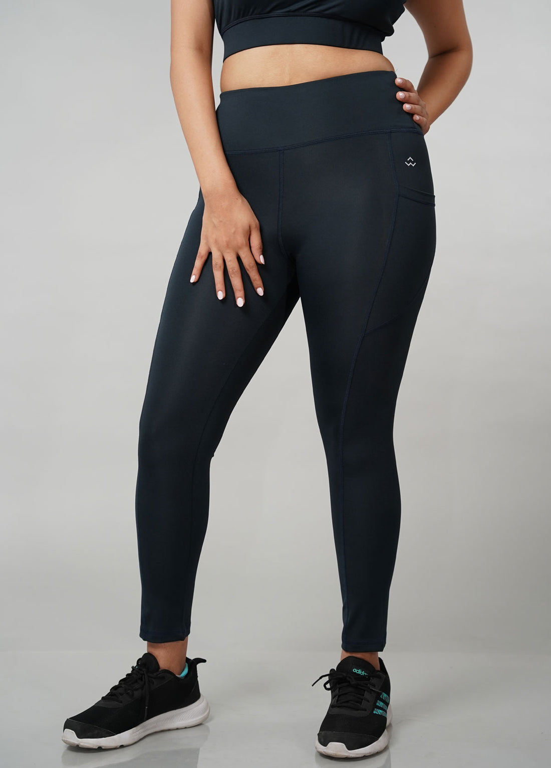 High Waist Tights / Navy Blue