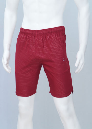 Printed Shorts / Runner's Edition / Maroon