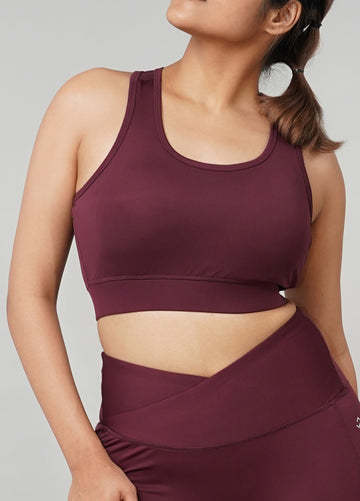 Vogue Ease Sports Bra / Wine