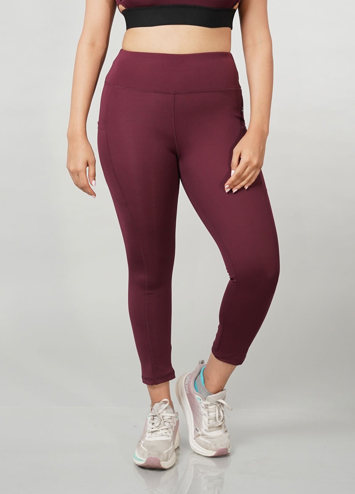 High Waist Tights / Wine